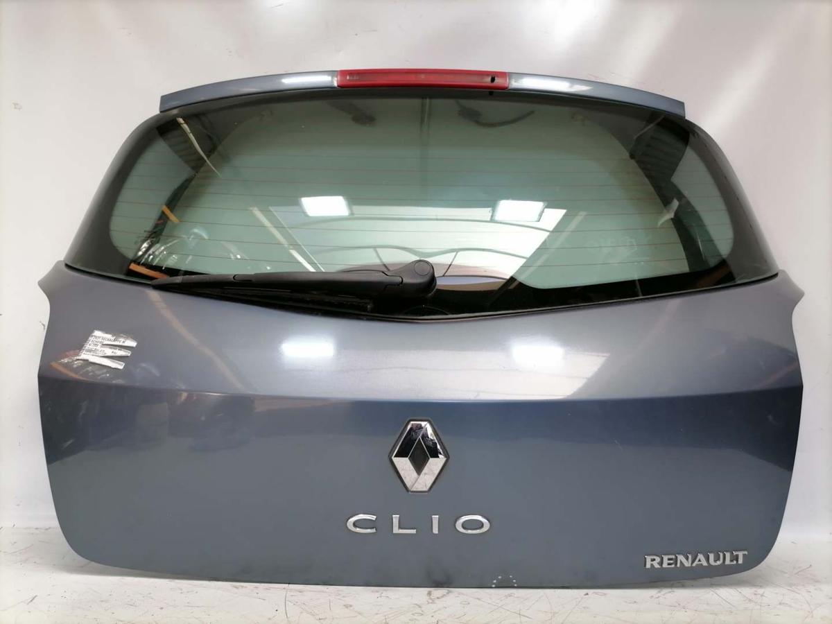 Renault Clio 3 original Heckklappe mit Heckscheibe TEJ47 Bleu gris Blau Bj.2006